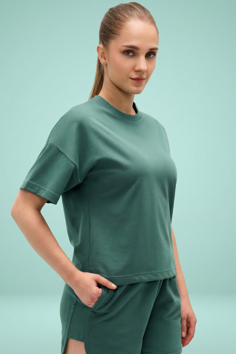 Shine Co-ord Set - Faded Green